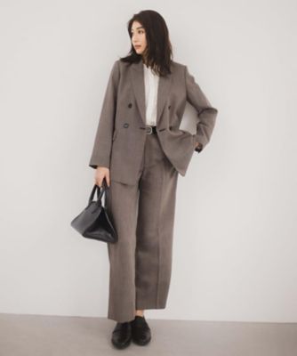 UNTITLED ダークグレー ダブルブレストコート UNTITLED ダークグレー ダブルブレストコート UNTITLED ダークグレー