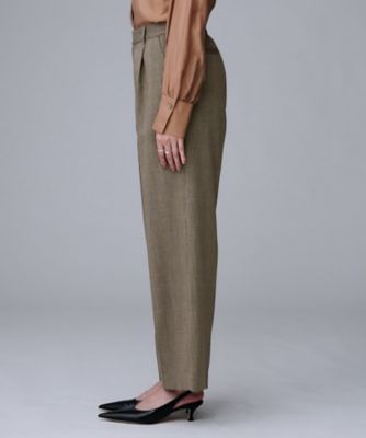 セットアップ可／洗える】ウールライク ワイドパンツ