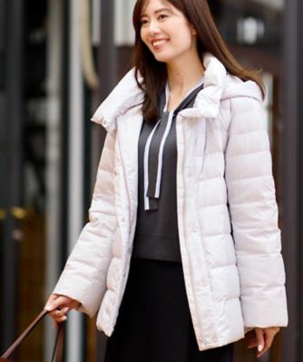 ＜Reflect (Women)＞【定番人気】フーデッドミドルダウンコート（２００２５０８９６７）