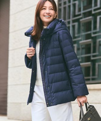 定番人気】フーデッドミドルダウンコート（2002508967