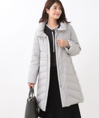 Reflect (Women)/リフレクト【定番人気/ウエスト調整可】フーデッドロングダウンコート(2002508968) グレー011 コート・ジャケット【三越伊勢丹/公式】