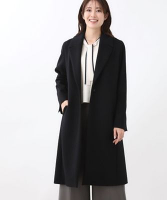 選べる6色】テーラードカラーロングウール混コート