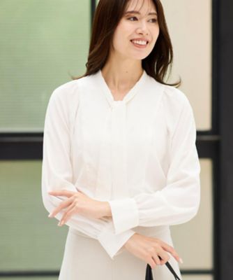 Reflect (Women)/リフレクト ボウタイブラウス(2002508976) シロ003 トップス【三越伊勢丹/公式】