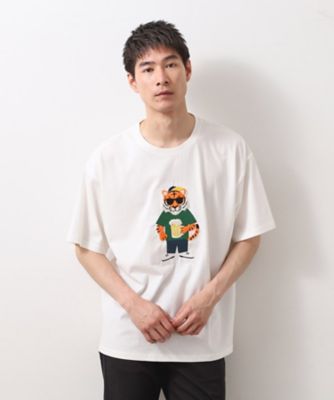 アニマル刺繍半袖Ｔシャツ　【洗濯機ＯＫ／ユニセックス】（２００２５１９３４４）
