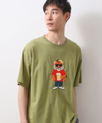 アニマル刺繍半袖Ｔシャツ　【洗濯機ＯＫ／ユニセックス】（２００２５１９３４４）