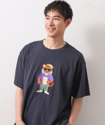 アニマル刺繍半袖Ｔシャツ　【洗濯機ＯＫ／ユニセックス】（２００２５１９３４４）