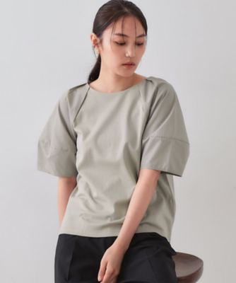 【SALE】OPAQUE.CLIP (Women)/オペークドットクリップ 《S-LLサイズ》ランタンスリーブトップス【UV/接触冷感/洗濯機洗い可】(2002519353) ベージュ050 【三越伊勢丹/公式】