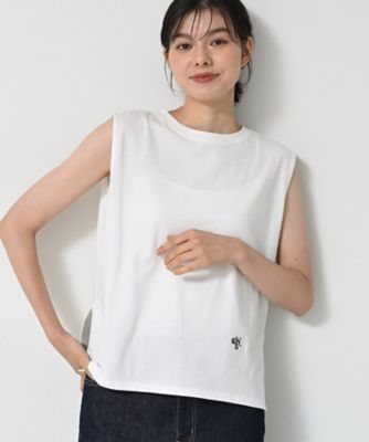 ＜Dessin (Women)＞【洗える】ノースリーブカットソー（２００２５２５４０１）