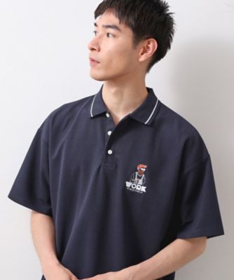 サガラ刺繍半袖ポロシャツ　【洗濯機ＯＫ／ユニセックス】（２００２５２５５２３）
