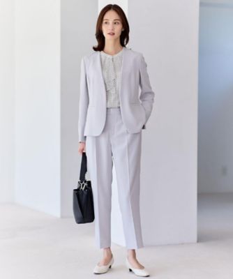 フォーマル／入卒／セットアップ可】ノーカラージャケット