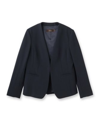 フォーマル／入卒／通勤／セットアップ可】ノーカラージャケット