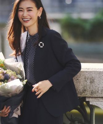 フォーマル／入卒／セットアップ可】ノーカラージャケット