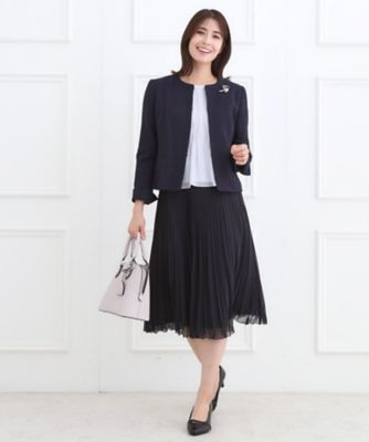 黒 ブライトジョーゼットプリーツスカート ジョーゼットサイドプリーツロングスカート スカート レディース[品番