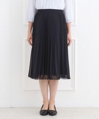 フォーマル／入卒】シフォンジョーゼットプリーツスカート