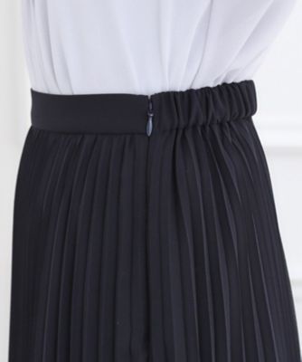 SS－4Lサイズ】シフォンジョーゼットプリーツスカート