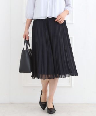 フォーマル／入卒】シフォンジョーゼットプリーツスカート