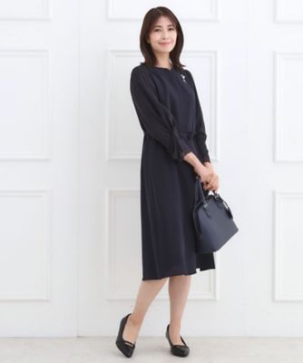 フォーマル／入卒／付属リボン付き】スリーブデザインジョーゼット