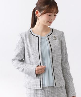 フォーマル／入卒／セットアップ可】ツイードジャケット