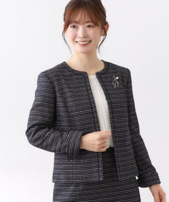 フォーマル／入卒／セットアップ可】ツイードジャケット