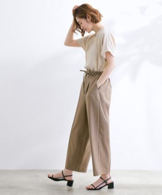 カレンミレン☆フローラル☆ハイウエストワイドパンツ 美バランスが叶う ハイウエストワイドパンツ