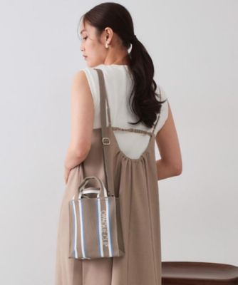 【SALE】OPAQUE.CLIP (Women)/オペークドットクリップ ラインハンドルスクエアニットミニショルダーバッグ(2002526801) ベージュ052 旅行用かばん・バッグ【三越伊勢丹/公式】