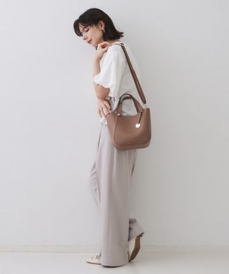 軽量／2WAY】コインカシメシュリンクミドルトートバッグ