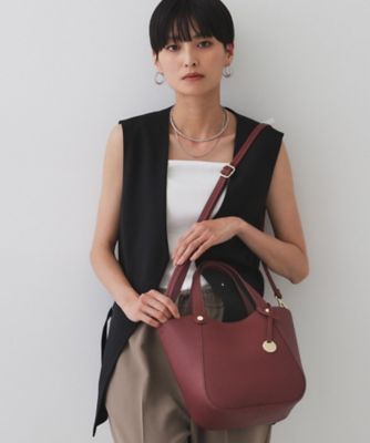 OPAQUE.CLIP (Women)/オペークドットクリップ【軽量/2WAY】コインカシメシュリンクミドルトートバッグ(2002526802) アカ064 旅行用かばん・バッグ【三越伊勢丹/公式】