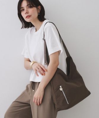 OPAQUE.CLIP (Women)/オペークドットクリップ【A4サイズ対応/長さ調整可能】ダブルトライアングルデザインショルダーバッグ(2002526809) チャ044 旅行用かばん・バッグ【三越伊勢丹/公式】