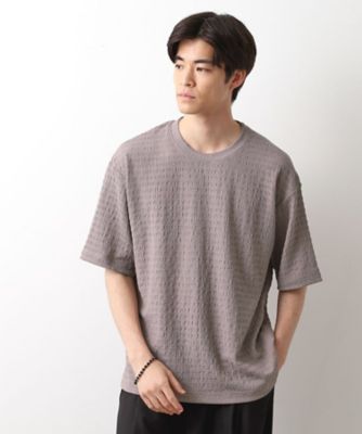 楊柳ボーダー半袖Ｔシャツ【洗濯機ＯＫ】（２００２５２６８８８）