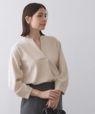 【SALE】OPAQUE.CLIP (Women)/オペークドットクリップ スキッパートップス【吸水速乾/UVケア/洗濯機OK】(2002526916) ベージュ051 【三越伊勢丹/公式】