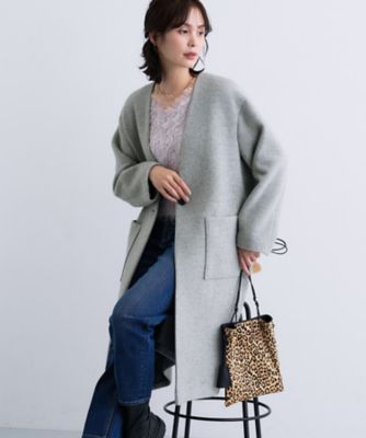 美品✨ヴィヴィアン　ロングコート　マキシ　変形　マフラー　灰　S　ゆったり　希少 le-premier_vivienne-1038