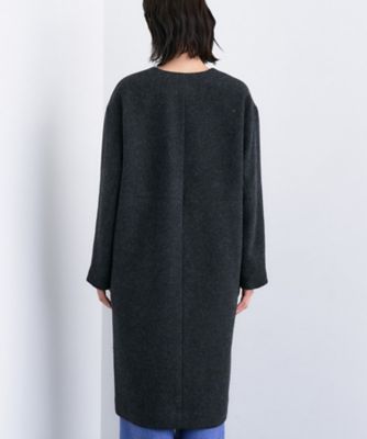 美品✨大きめ✨INDIVI✨ウールアルパカ混ロングコート　82500円　日本製 軽量／ウール混】ライトフォルム ロングコート