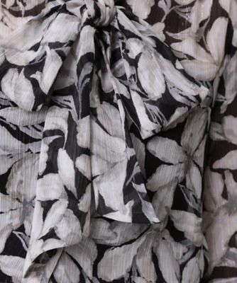 手洗い可／日本製】花柄ボウタイブラウス（2002527111