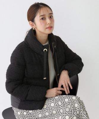 ツイードダウンジャケット RUIRUE BOUTIQUE（ルイルエブティック） ダウンコート ダウン