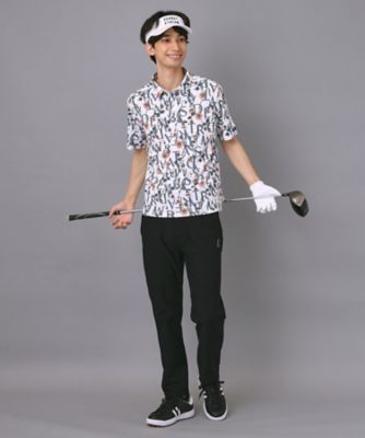 【新品】adabatアダバット日本製ゴルフ UVカット英国総柄ドライポロシャツL adabat - 【新品】adabatアダバット日本製ゴルフ UVカット英国総