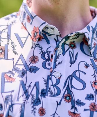 吸水速乾／UVカット】ボタニカルポロシャツ