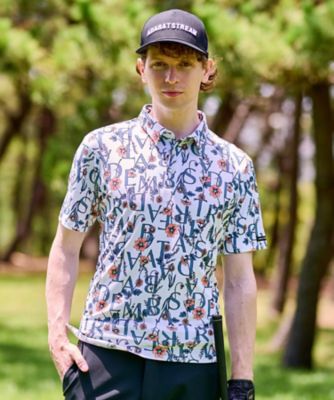 【新品】adabatアダバット日本製ゴルフ UVカット英国総柄ドライポロシャツL adabat - 【新品】adabatアダバット日本製ゴルフ UVカット英国総