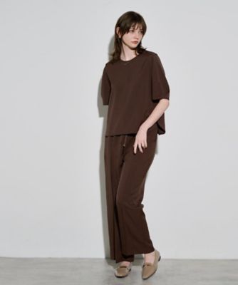 seyto ラメストライプワイドストレートパンツ Lame stripe wide straight pants / ラメストライプワイド