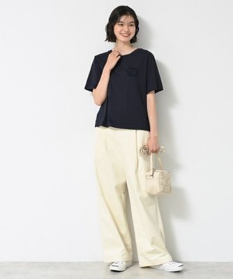 【接触冷感・洗える】チュール刺繍Ｔシャツ（２００２５２７２６９）