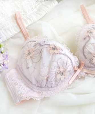 超素敵✳︎新品未使用ラルフローレン✳︎ホワイトキルト✳︎アイレットレース付ツイン ヘイリー ブラジャー （D－F） ＜リサマリ ミラクル谷間ブラ