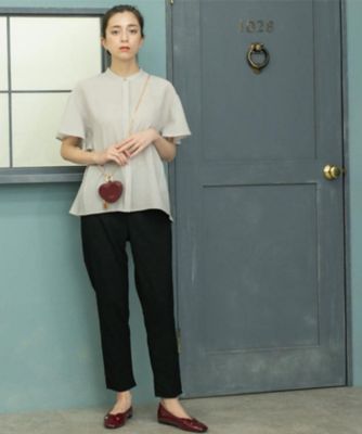 24ss エラスティックパンツ36 S－LLサイズ》ハイストレッチスティックパンツ【洗濯機洗い可