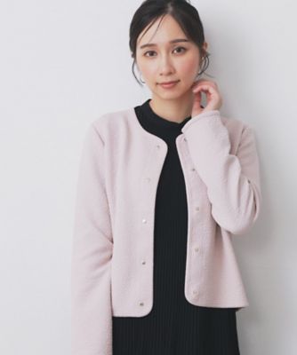 ストレッチノーカラーブルゾン【洗濯機OK】（2002527423