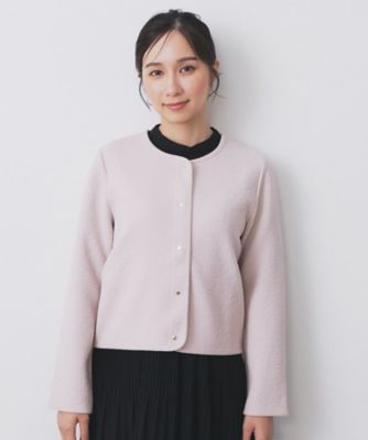 ストレッチノーカラーブルゾン【洗濯機OK】（2002527423