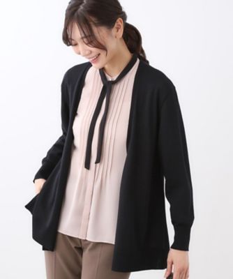 ＜Reflect (Women)＞【ちくちくしない／アンサンブル可／通勤におすすめ◎】オフボディ着流しカーディガン（２００２５２７５９９）