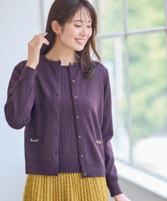 WEB先行カラーあり／軽い羽織に◎／アンサンブル可】透かし柄