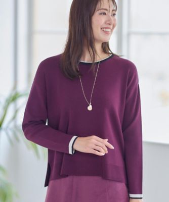 WEB先行カラーあり／セットアップ可】ゆったりフォルムニット