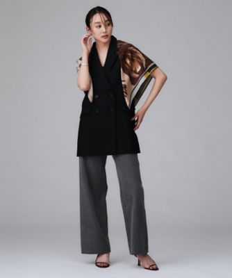 お値下げ‼️ella_selectshop ジレ 美品 ella selectshop ジレ ベージュ - メルカリ