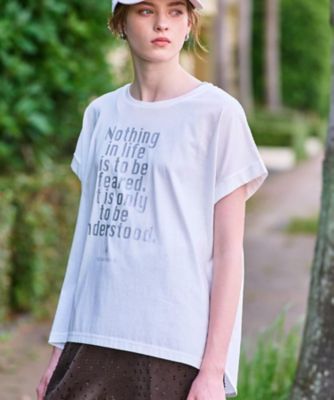 ＜DRESSTERIOR (Women)＞箔ＰＴドルマンスリーブロゴＴシャツ（２００２５２８０５６）
