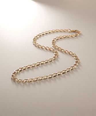 ＜COCOSHNIK (Women)＞Ｋ１８中空キヘイチェーン　ネックレス（２００２５２８２１６）