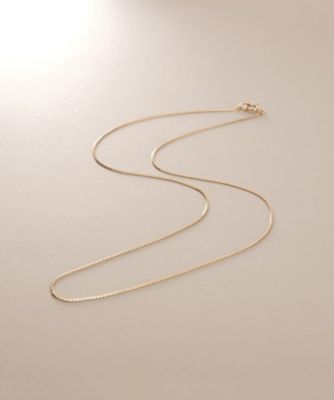 ＜COCOSHNIK (Women)＞Ｋ１０ベネチアンフラット　ネックレス細（２００２５２８２３４）